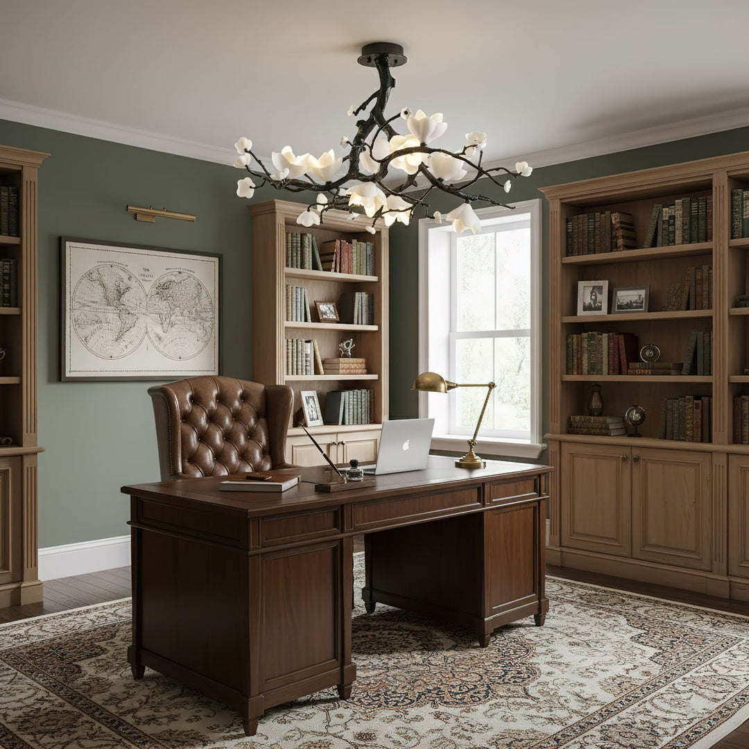 Black Copper Tree Chandelier