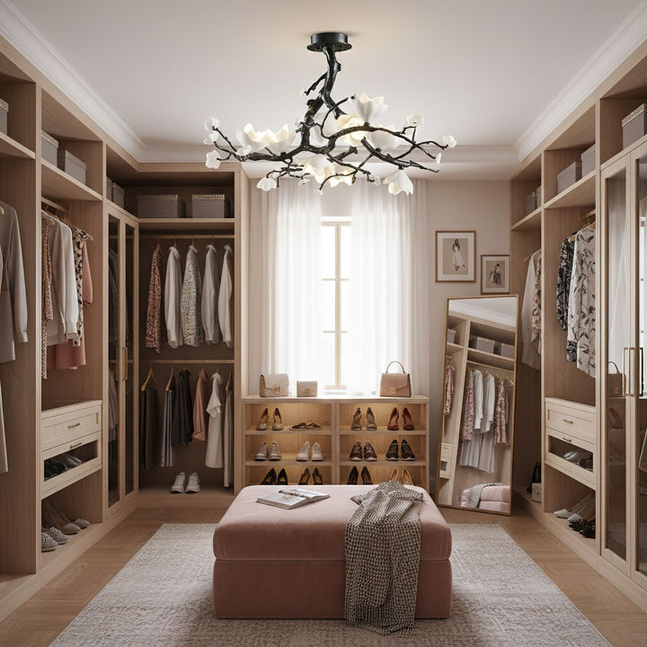 Black Copper Tree Chandelier