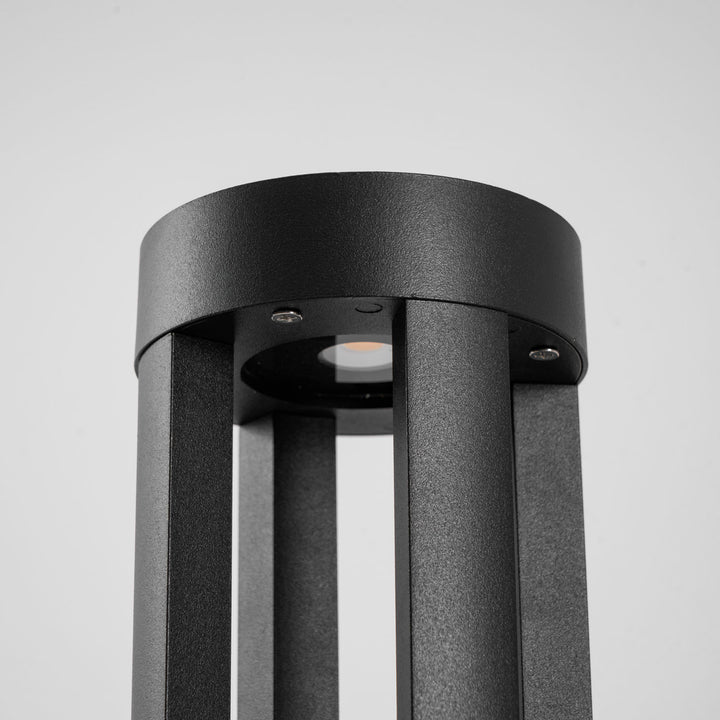 Black Cylindrical Garden Outdoor Light - Vakkerlight
