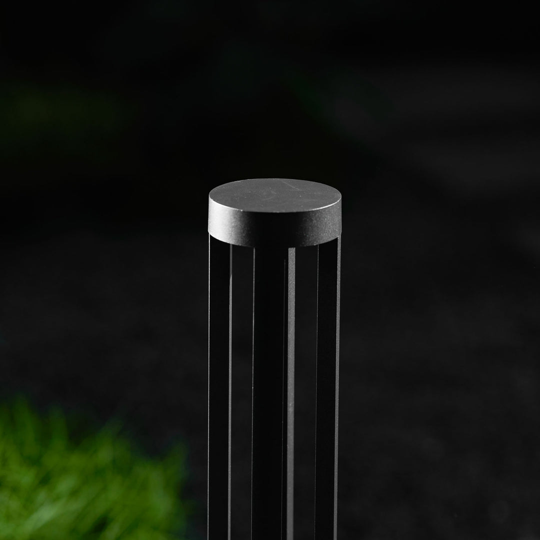 Black Cylindrical Garden Outdoor Light - Vakkerlight