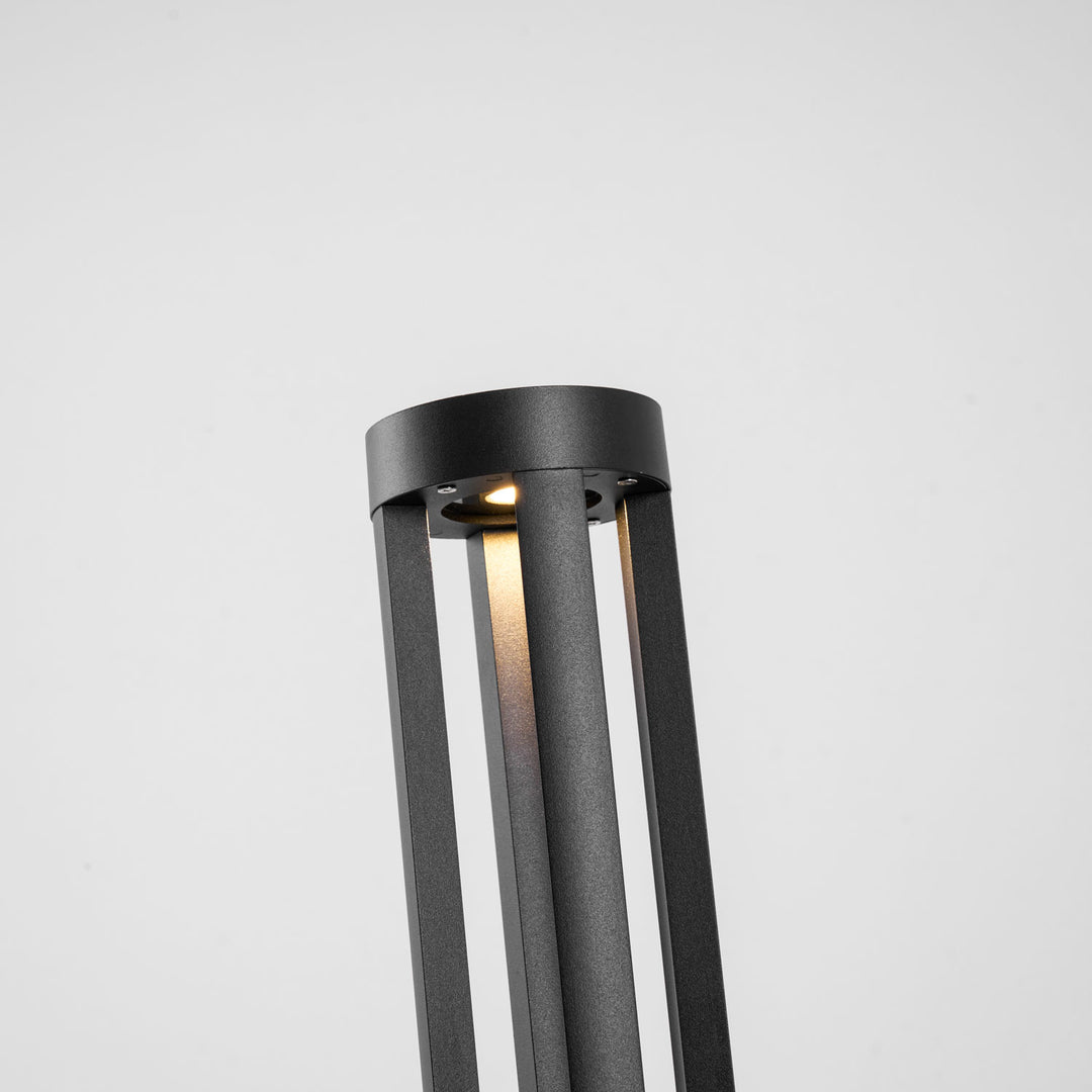 Black Cylindrical Garden Outdoor Light - Vakkerlight
