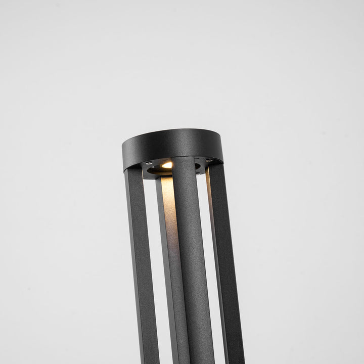 Black Cylindrical Garden Outdoor Light - Vakkerlight
