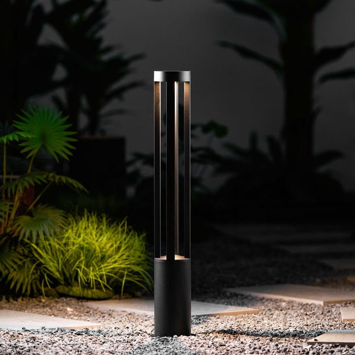 Black Cylindrical Garden Outdoor Light - Vakkerlight