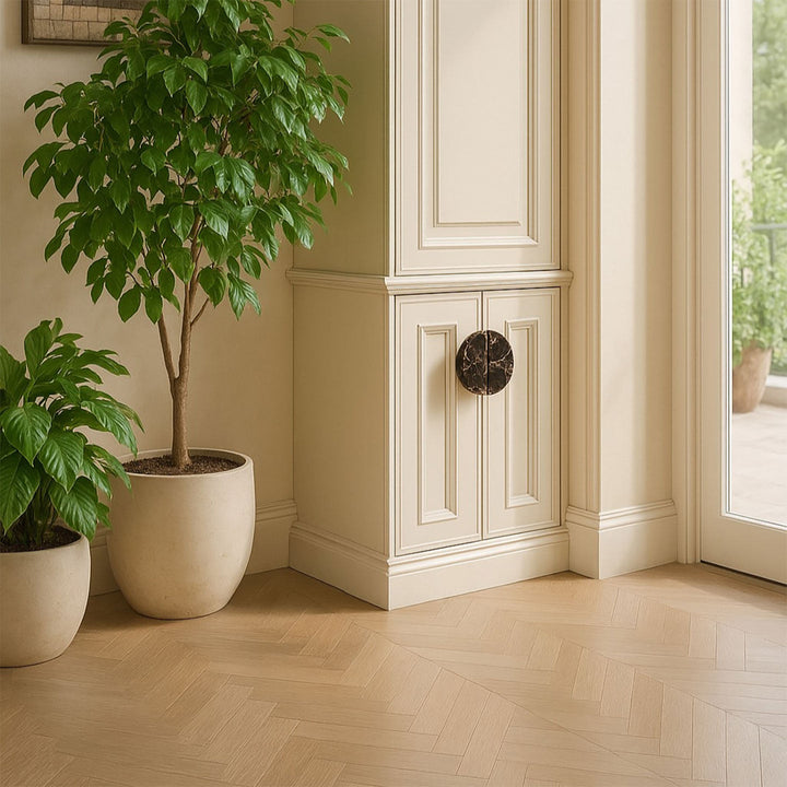 Coffee Marble Door Handle