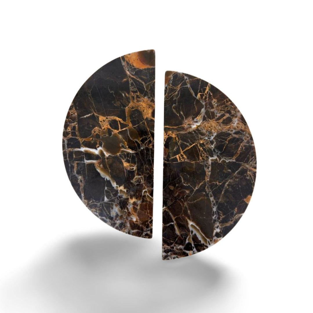 Coffee Marble Door Handle