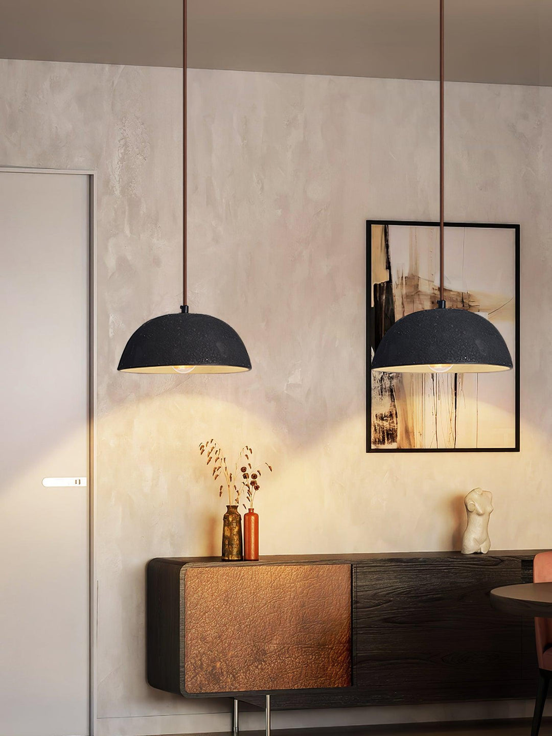 Black Arch Ceramic Pendant Lamp - Vakkerlight