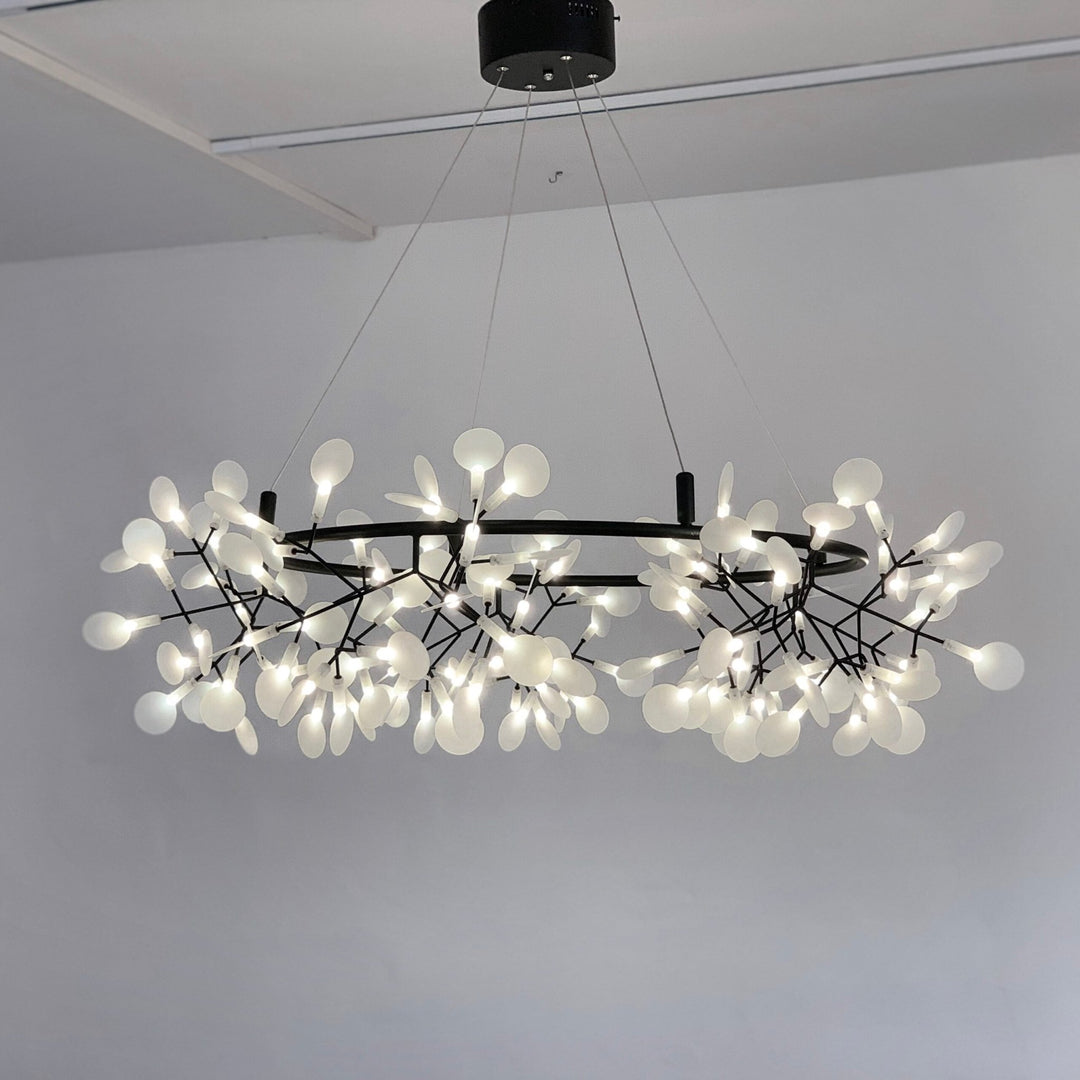 Black Big O Firefly LED Chandelier - Vakkerlight