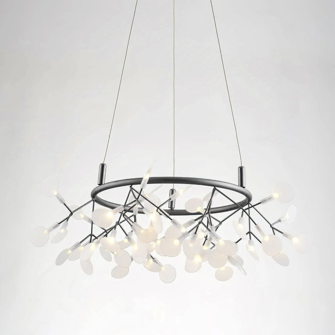 Black Big O Firefly LED Chandelier - Vakkerlight