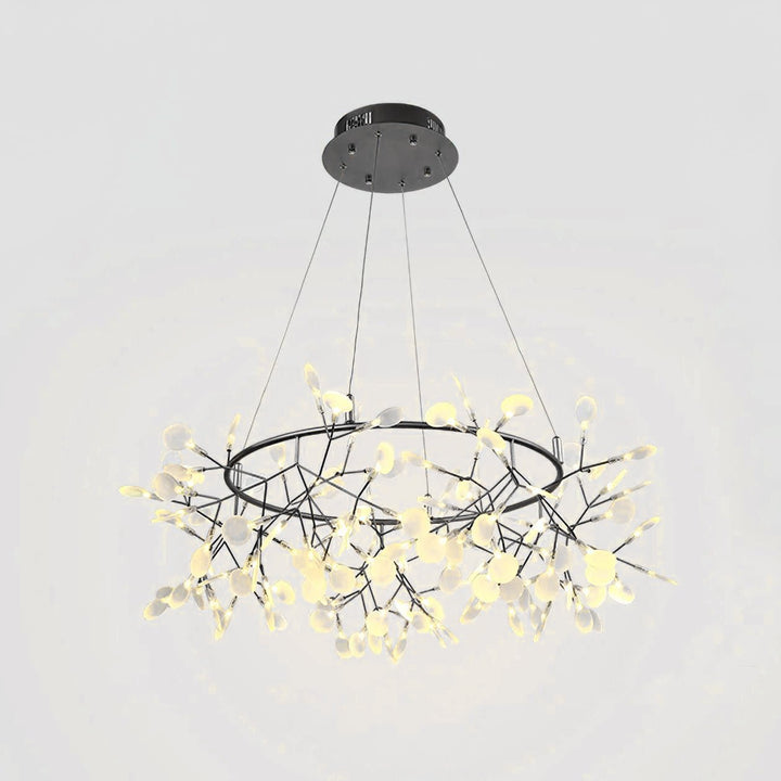 Black Big O Firefly LED Chandelier - Vakkerlight