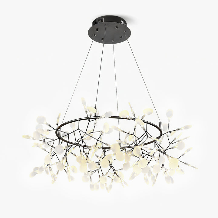 Black Big O Firefly LED Chandelier