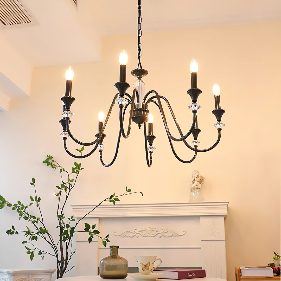 Noir Candelabra Chandelier - Vakkerlight