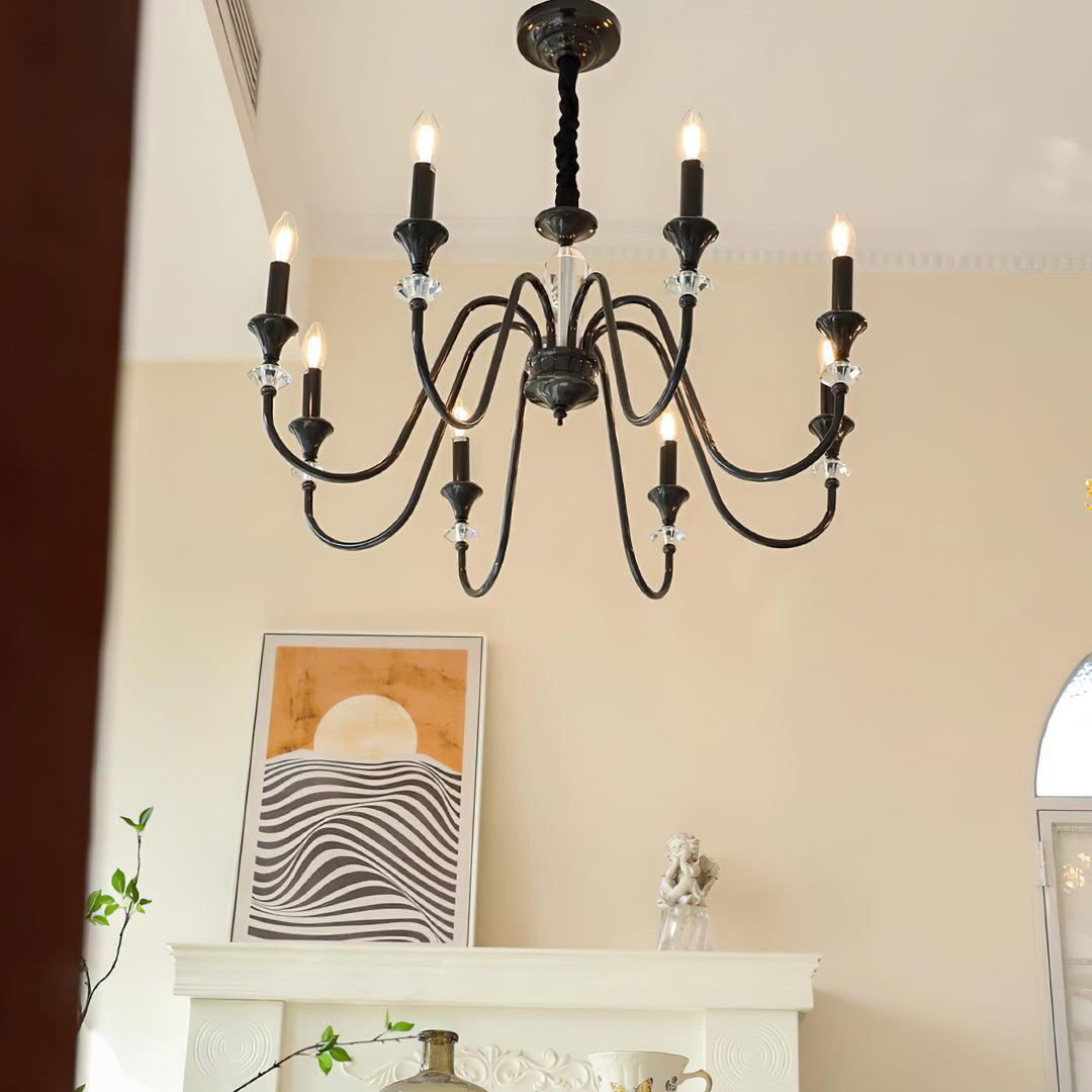 Noir Candelabra Chandelier - Vakkerlight