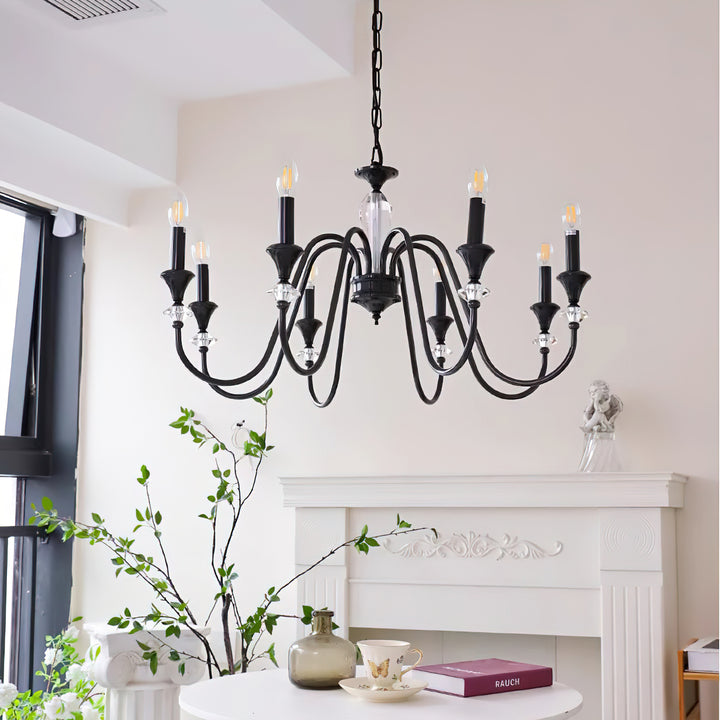 Noir Candelabra Chandelier - Vakkerlight