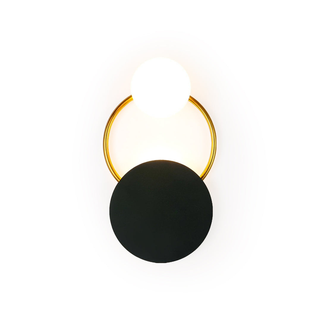 Black Circular Rings Wall Lamp - Vakkerlight