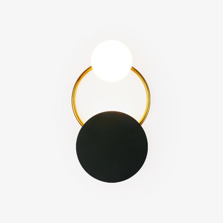 Black Circular Rings Wall Lamp - Vakkerlight