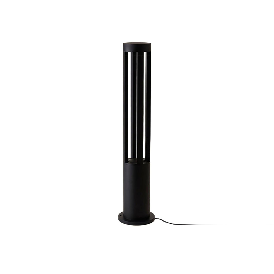 Black Cylindrical Garden Outdoor Light - Vakkerlight