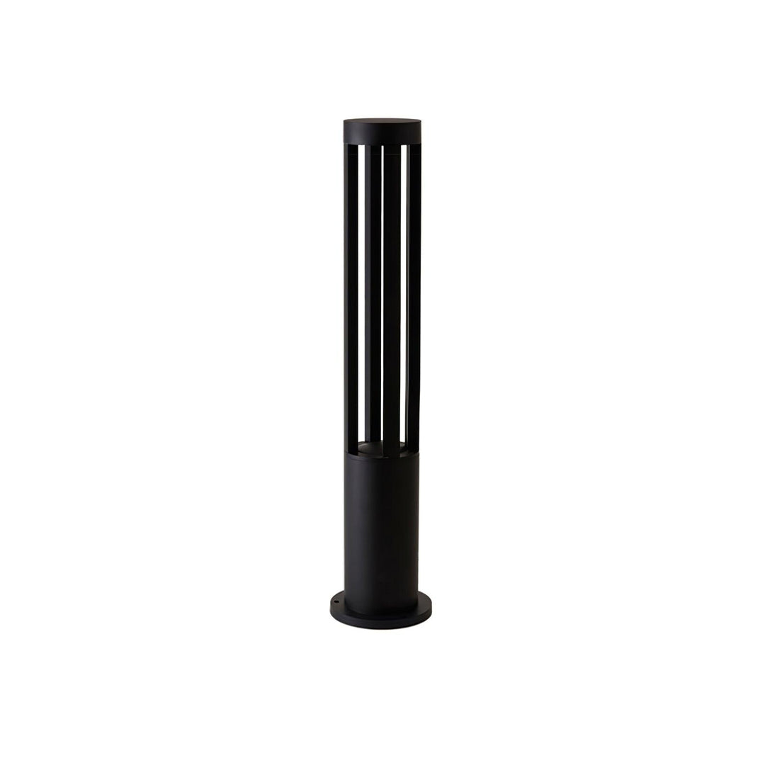 Black Cylindrical Garden Outdoor Light - Vakkerlight