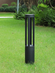 Black Cylindrical Garden Outdoor Light