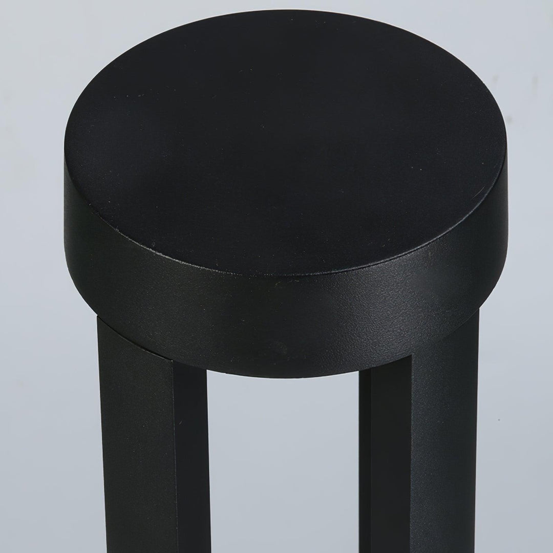 Black Cylindrical Garden Outdoor Light - Vakkerlight