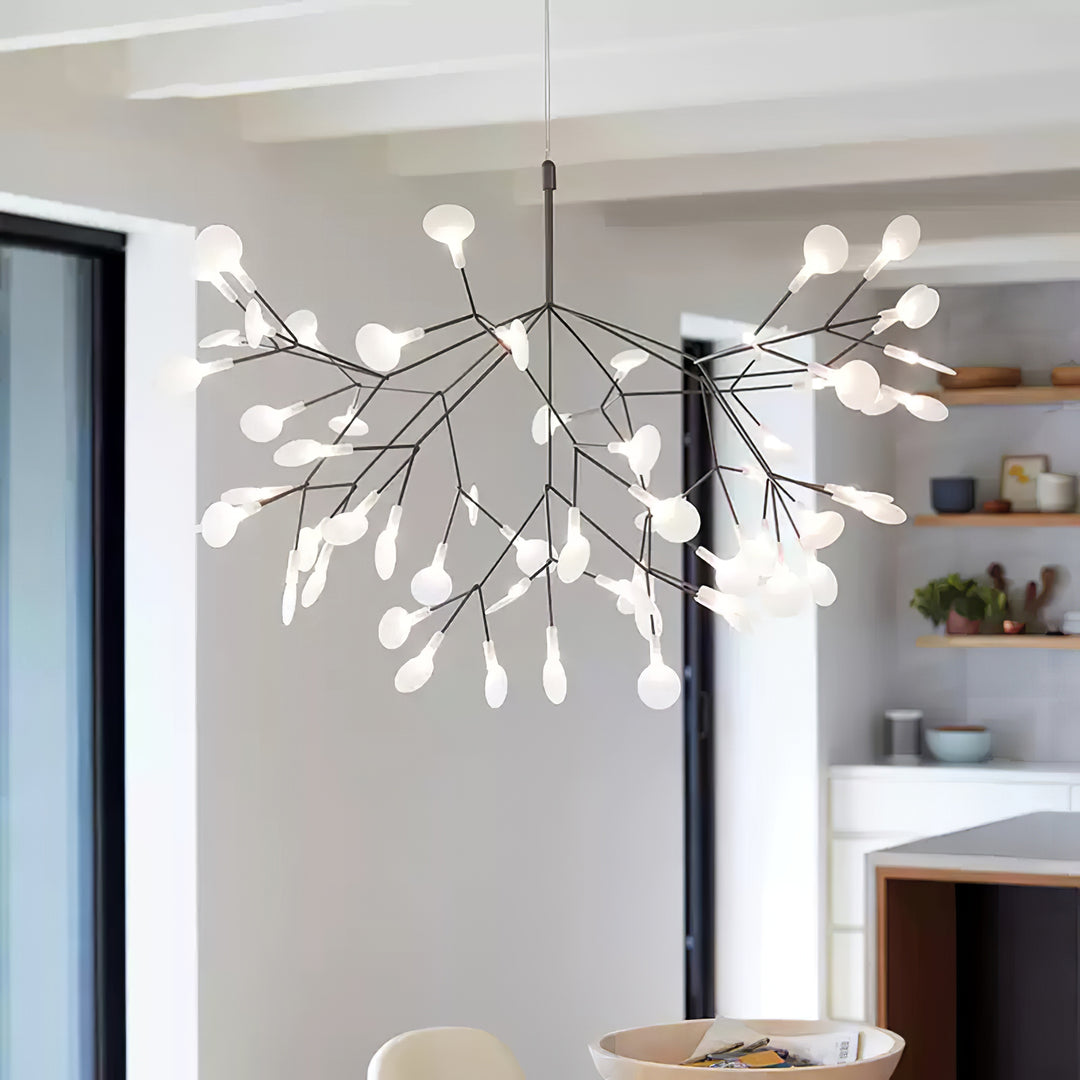 Lampadario Heracleum nero