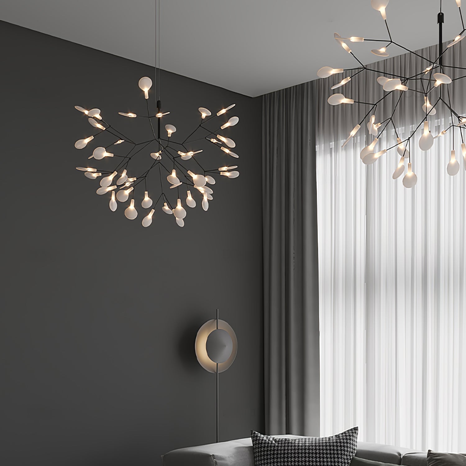 Black Firefly LED Chandelier – Vakkerlight