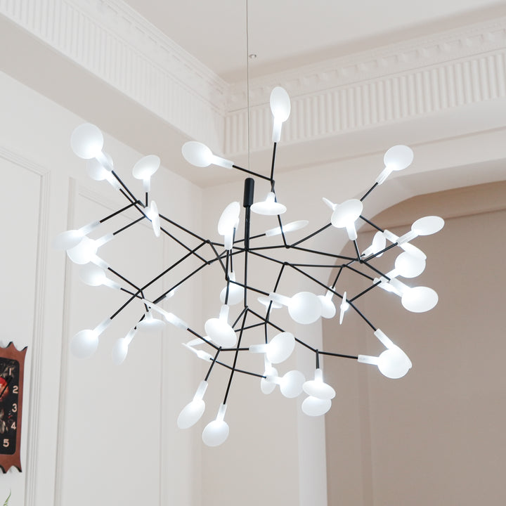 Lampadario Heracleum nero