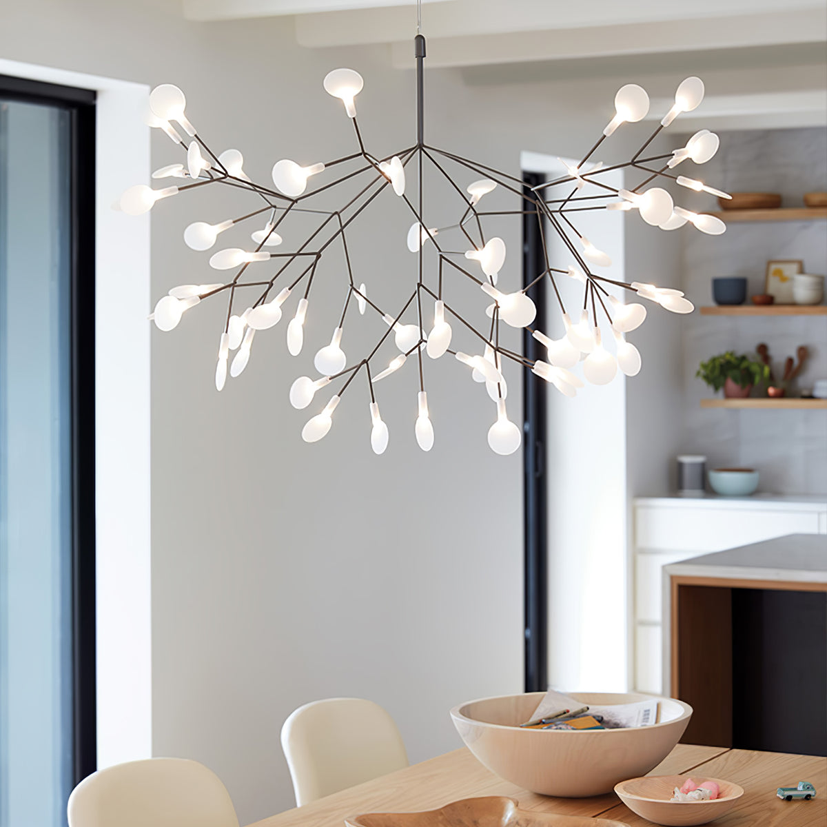 Black Firefly LED Chandelier – Vakkerlight