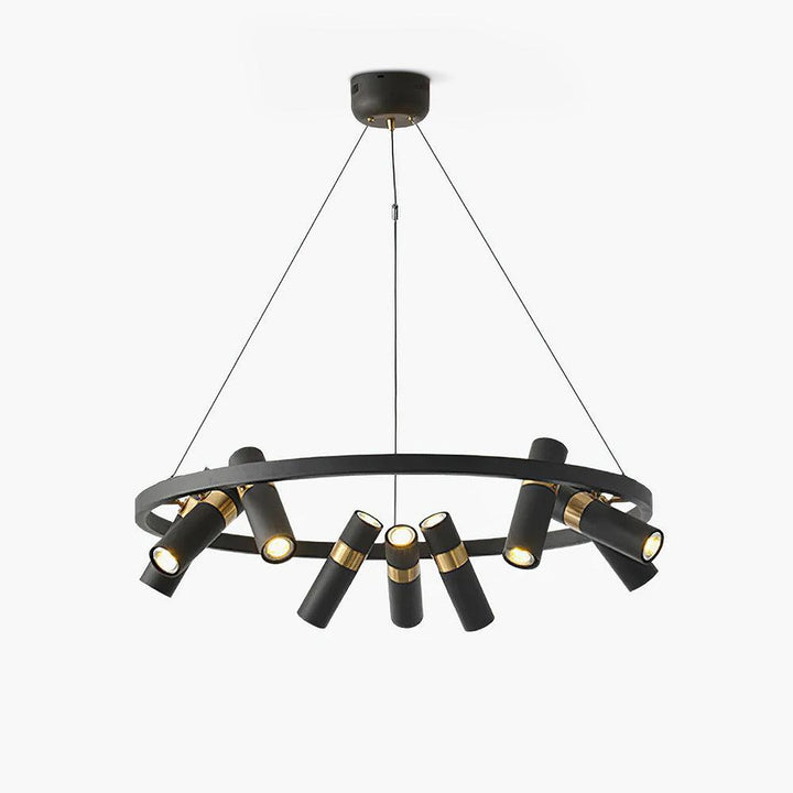 Black Mutil Pipe Chandelier - Vakkerlight