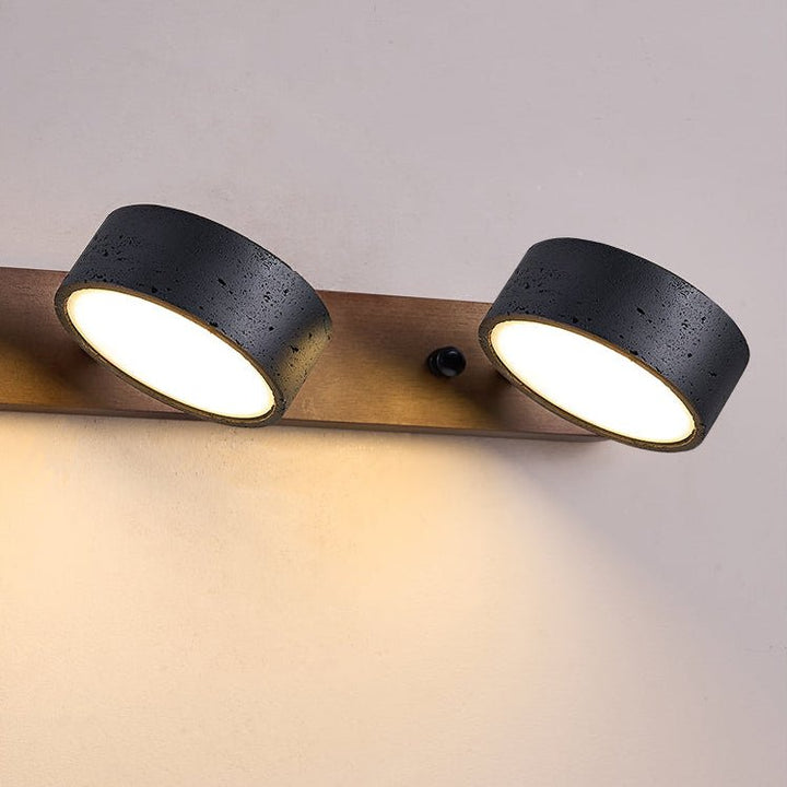 Black Travertine Duo Wall Light - Vakkerlight