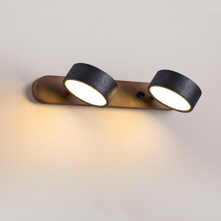 Black Travertine Duo Wall Light - Vakkerlight
