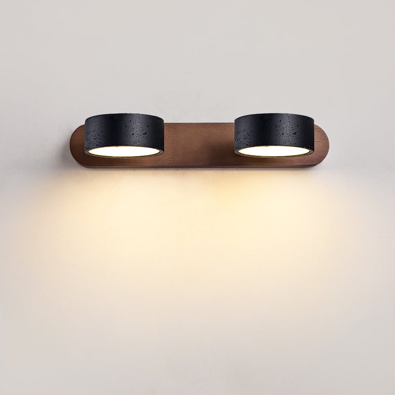 Black Travertine Duo Wall Light - Vakkerlight