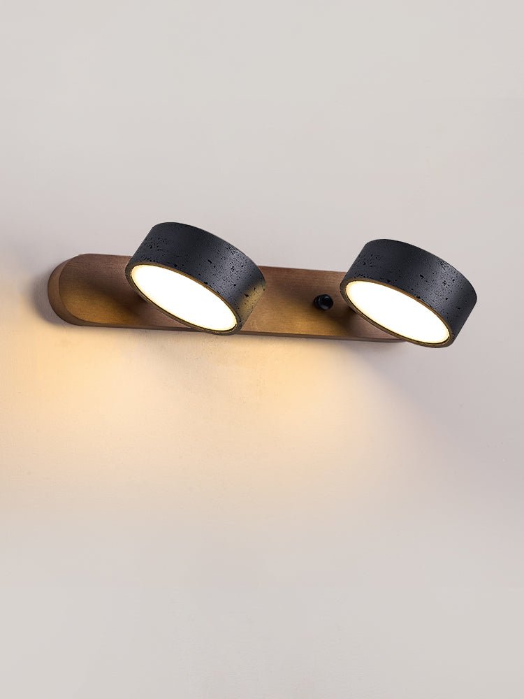 Black Travertine Duo Wall Light - Vakkerlight
