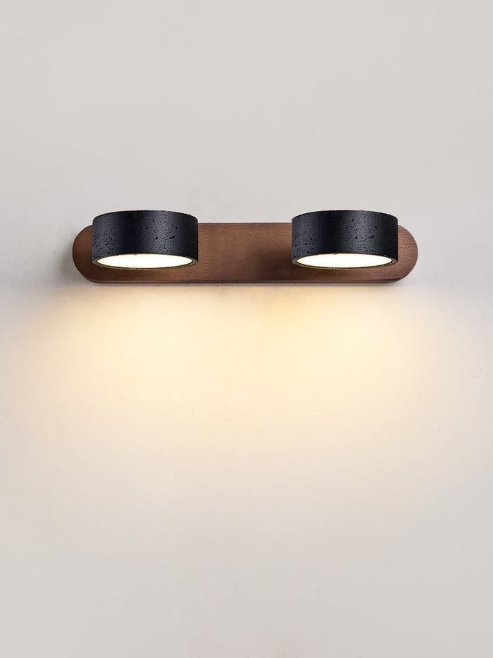 Black Travertine Duo Wall Light - Vakkerlight