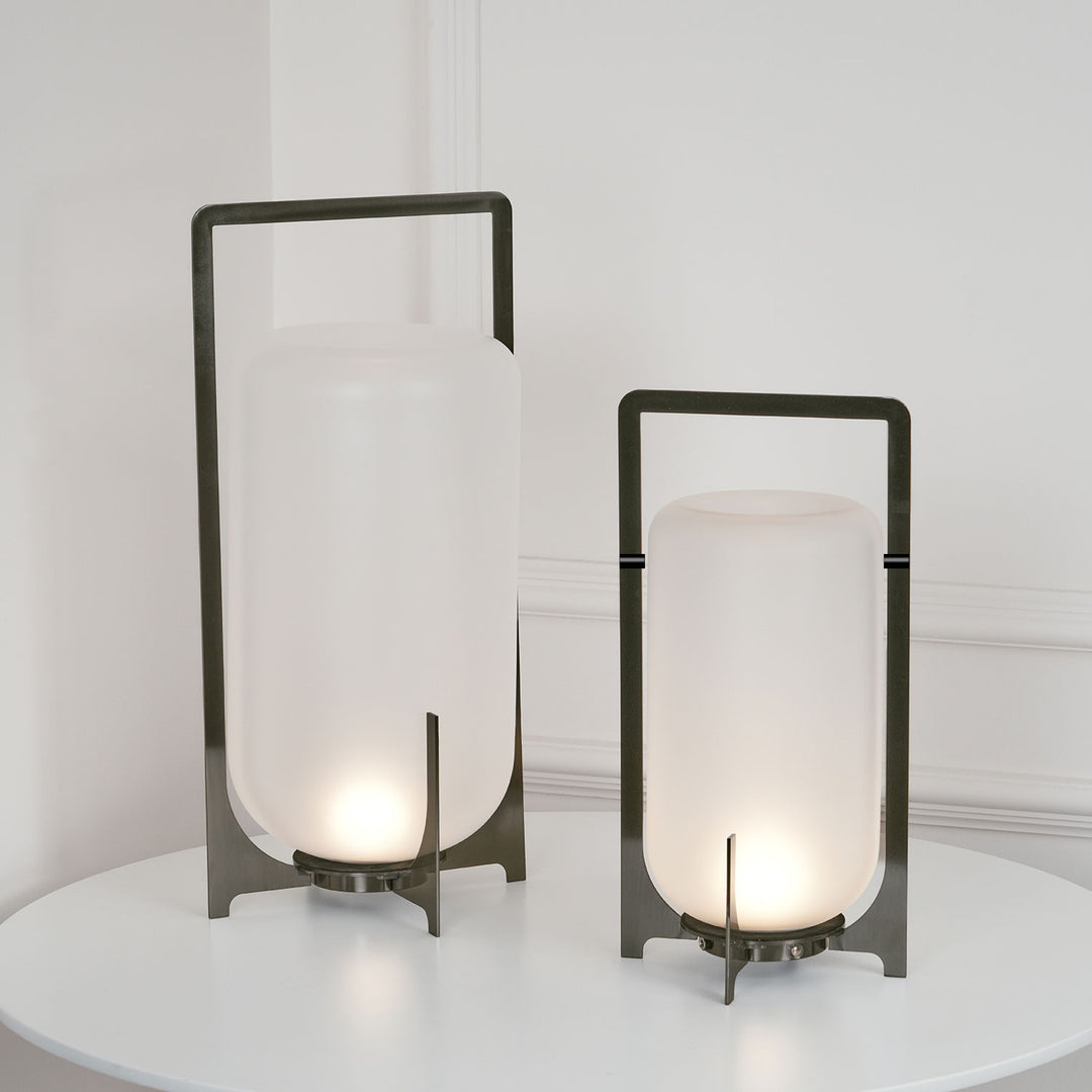 Black Twilight Lantern Table Lamp