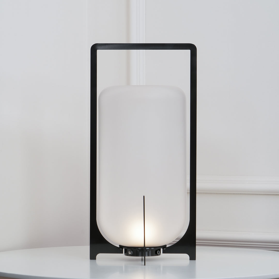 Black Twilight Lantern Table Lamp