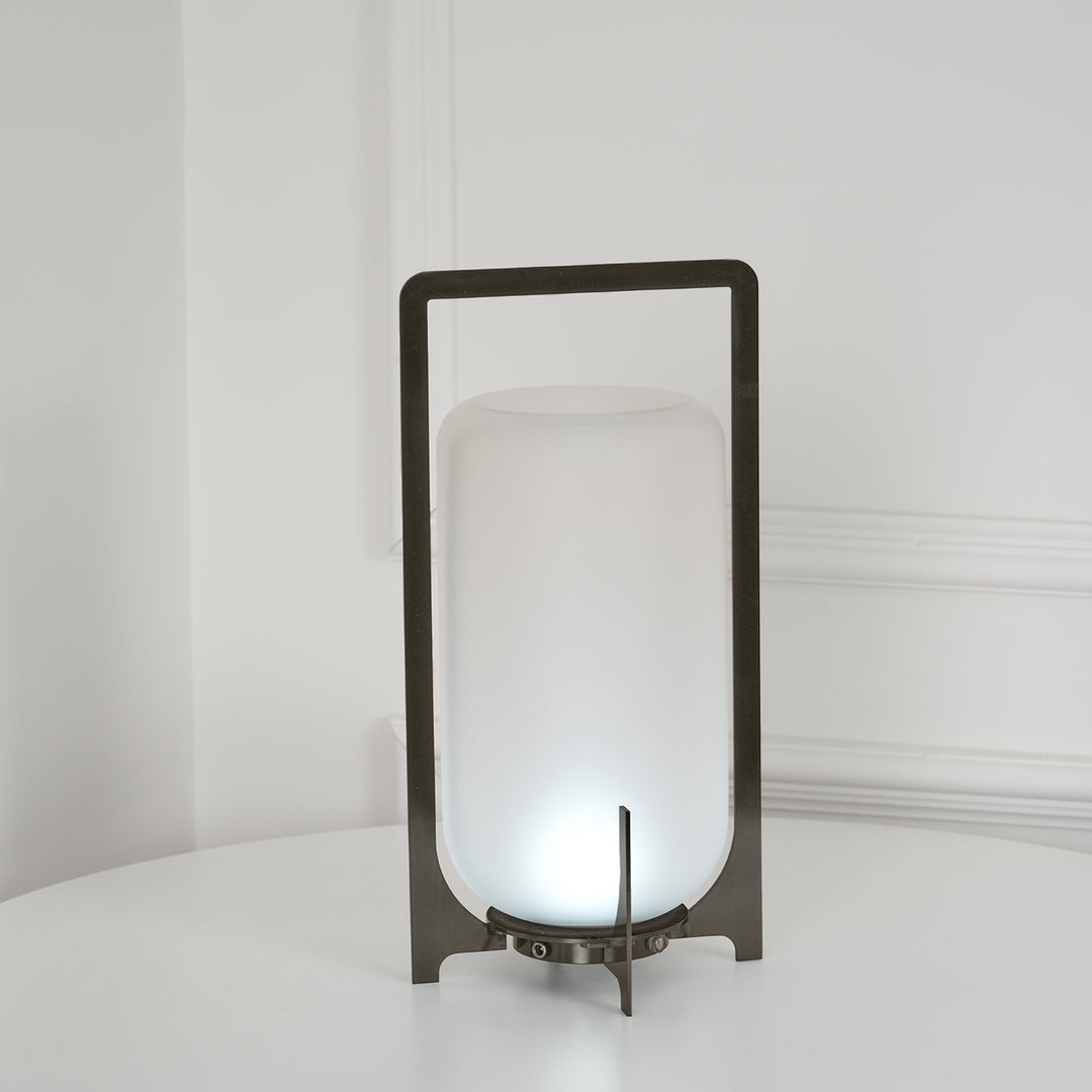 Black Twilight Lantern Table Lamp