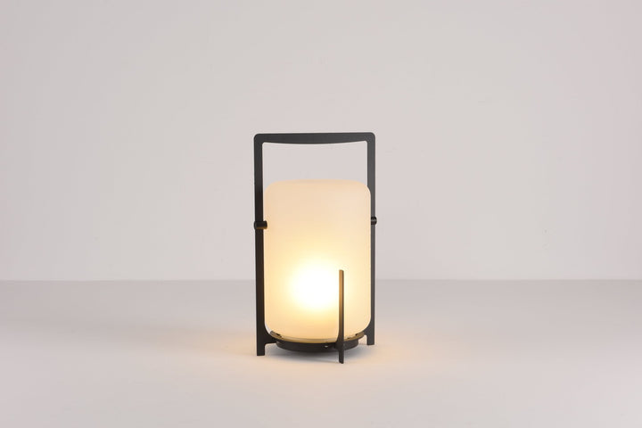 Black Twilight Lantern Table Lamp - Vakkerlight