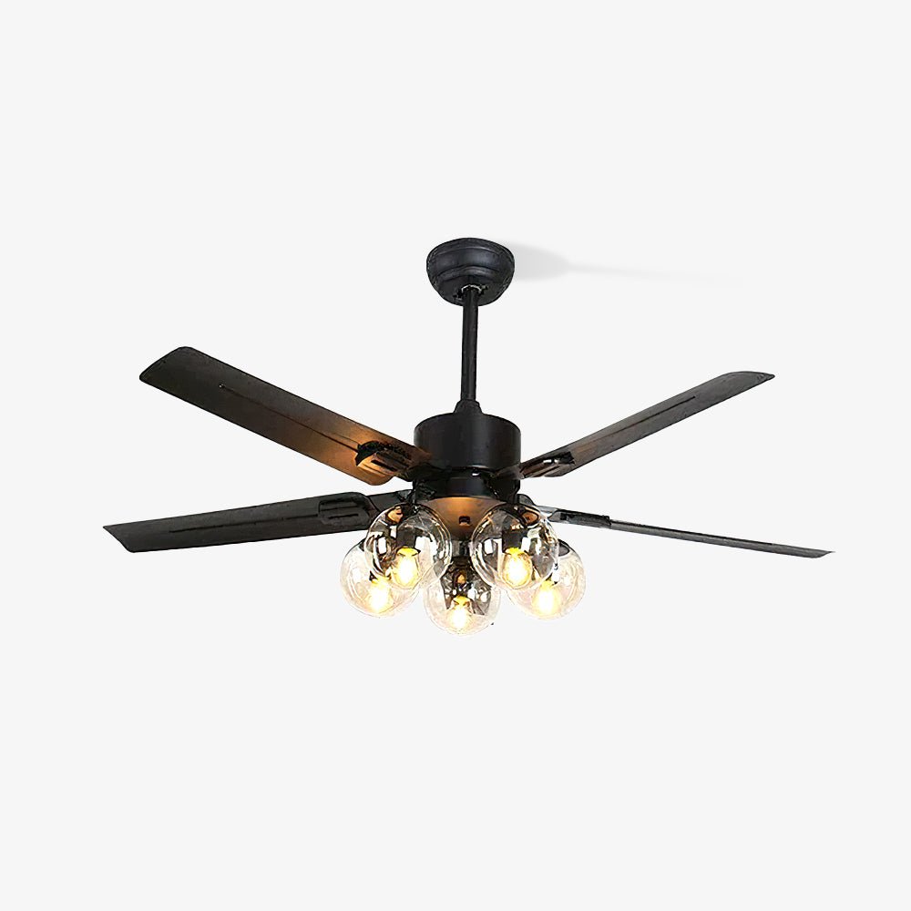 Black Vintage Ceiling Fan - Vakkerlight