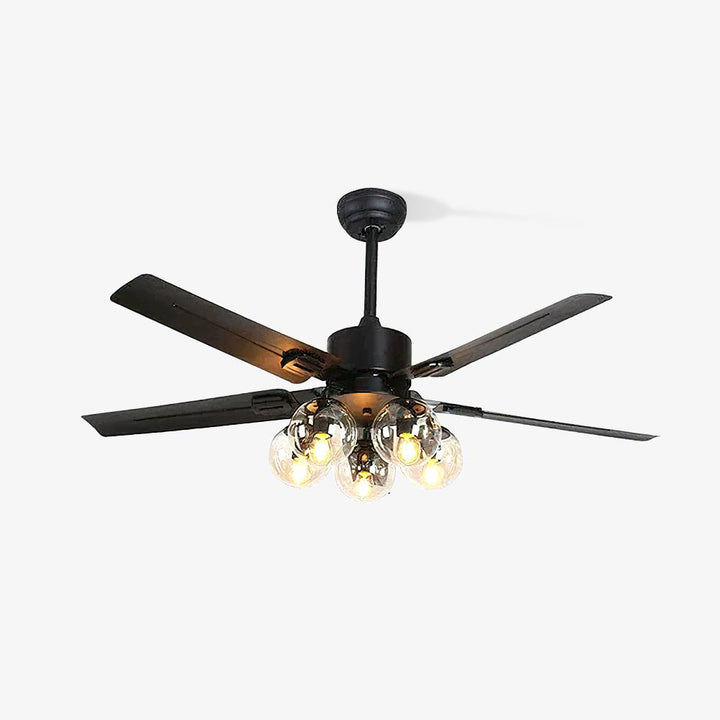 Black Vintage Ceiling Fan - Vakkerlight