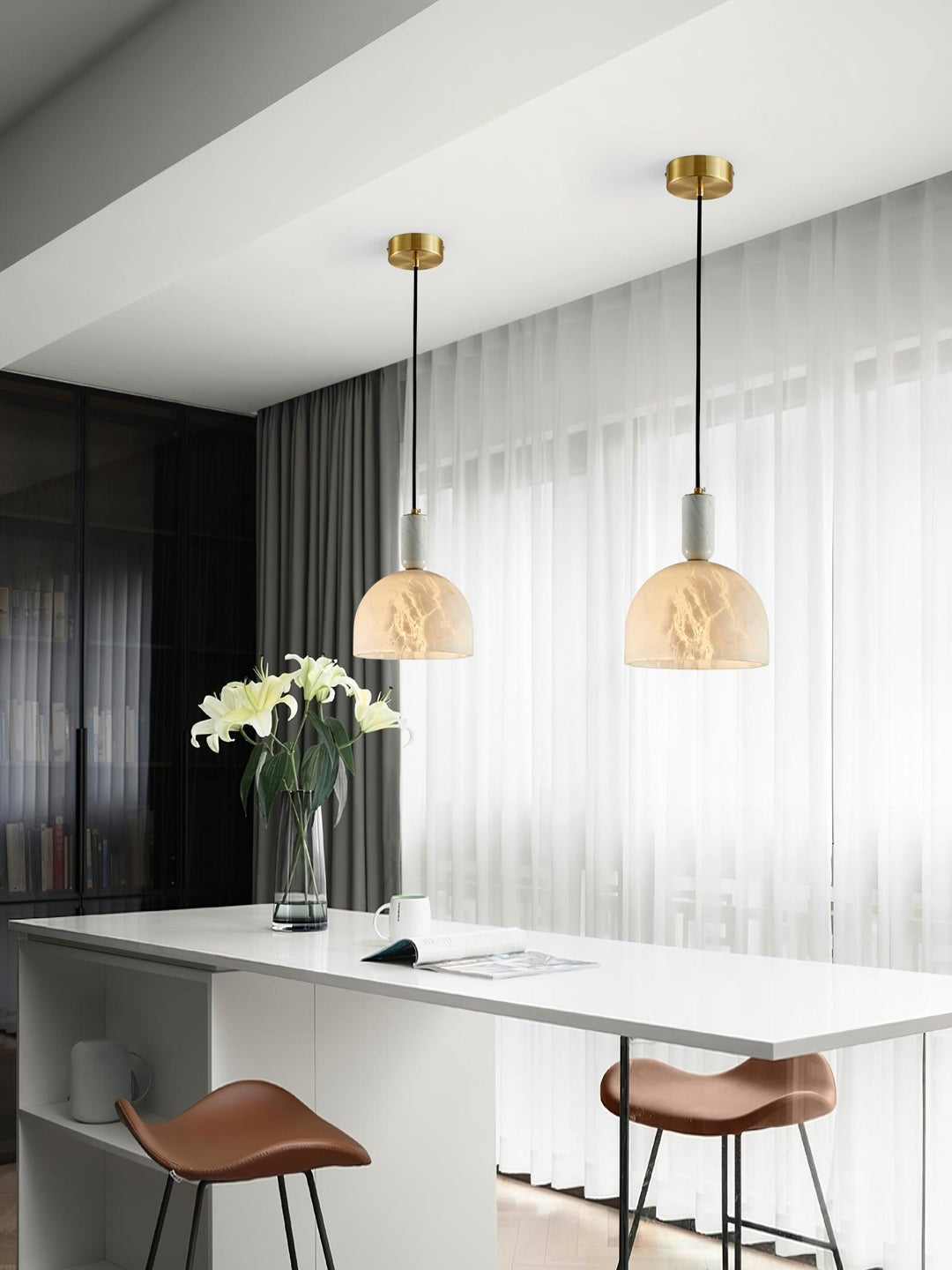 Blair Alabaster Pendant Light - Vakkerlight