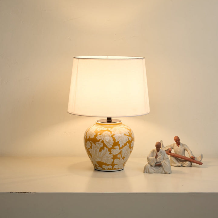 Blazing Blossom Ceramic Table Lamp - Vakkerlight