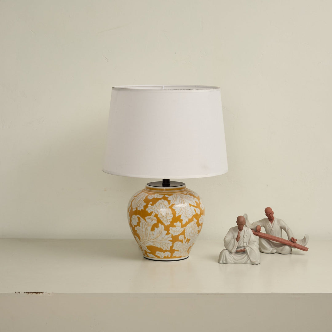 Blazing Blossom Ceramic Table Lamp - Vakkerlight