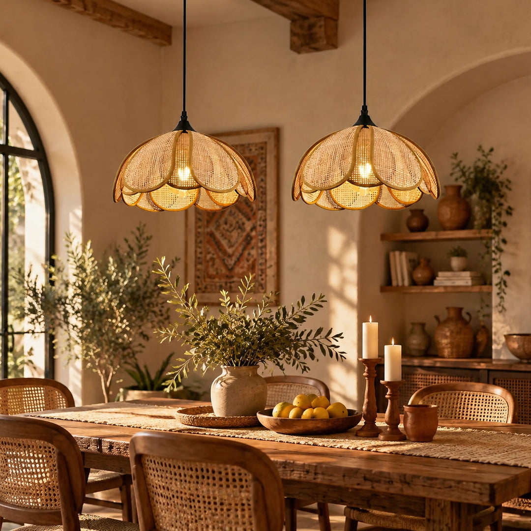 Bloom Rattan Pendant Lamp