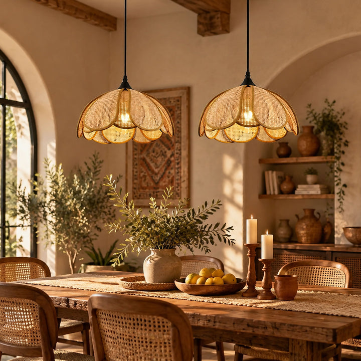Bloom Rattan Pendant Lamp