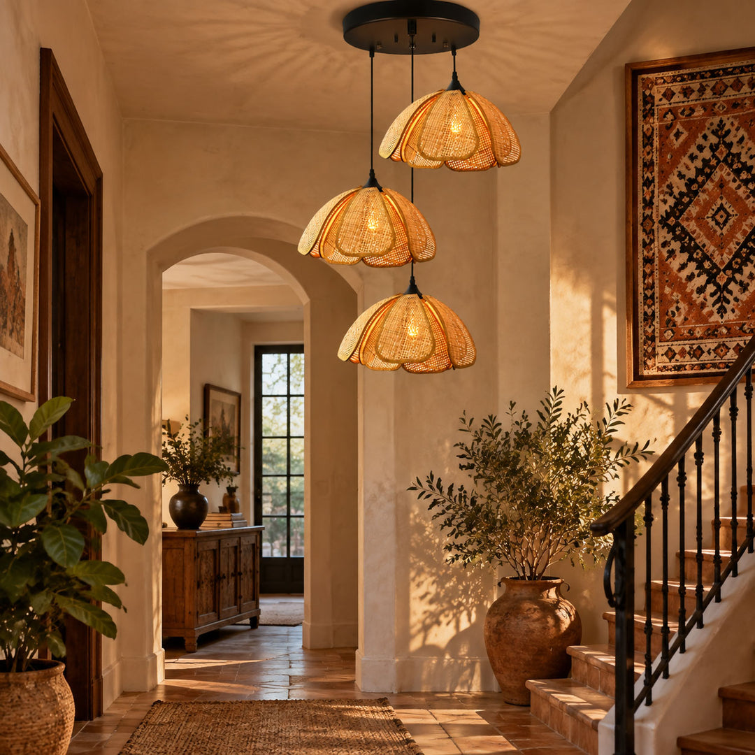 Bloom Rattan Pendant Lamp