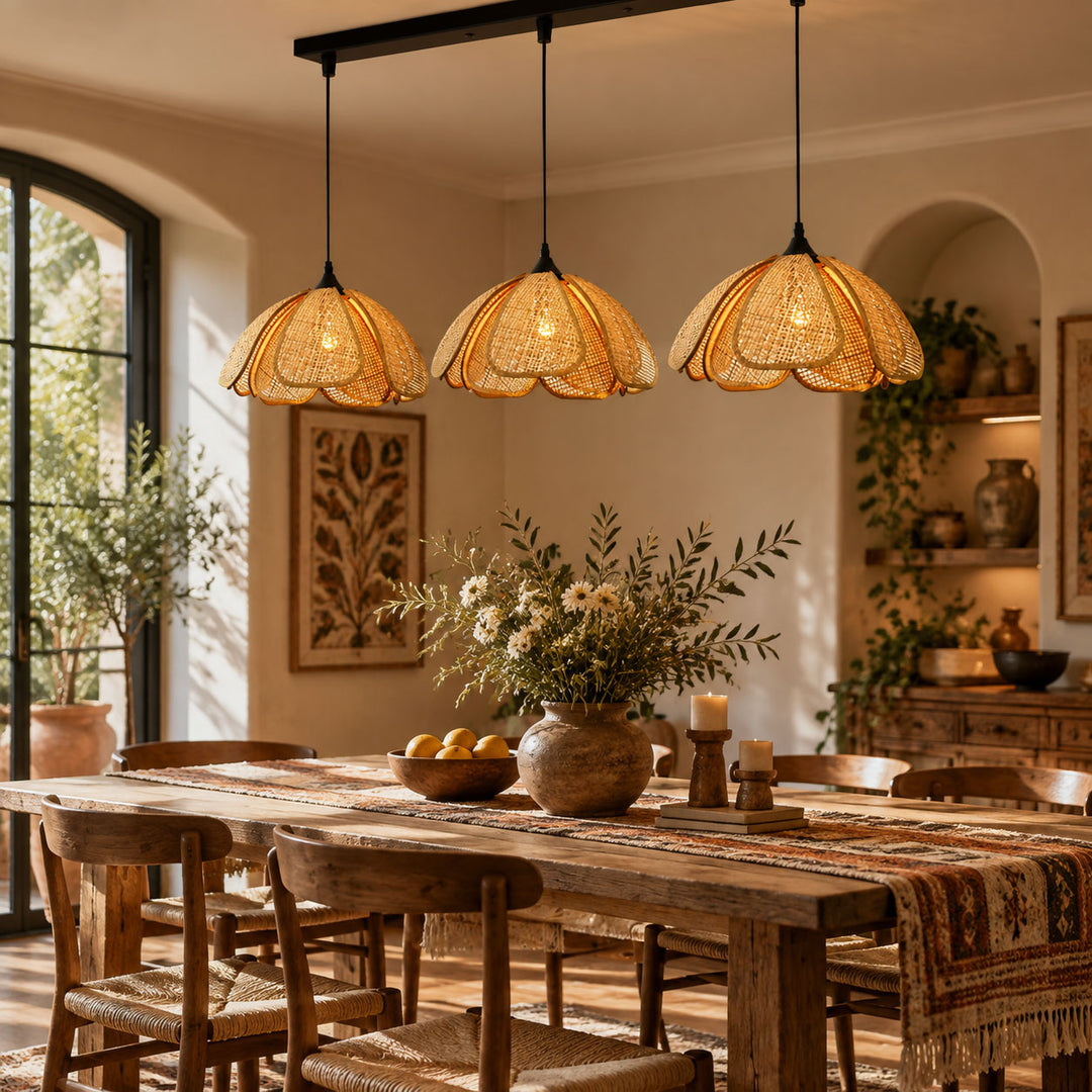 Bloom Rattan Pendant Lamp