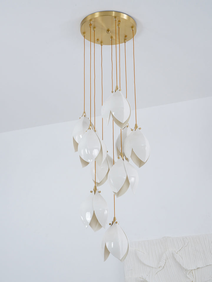 Ceramic Flower Pendant Light