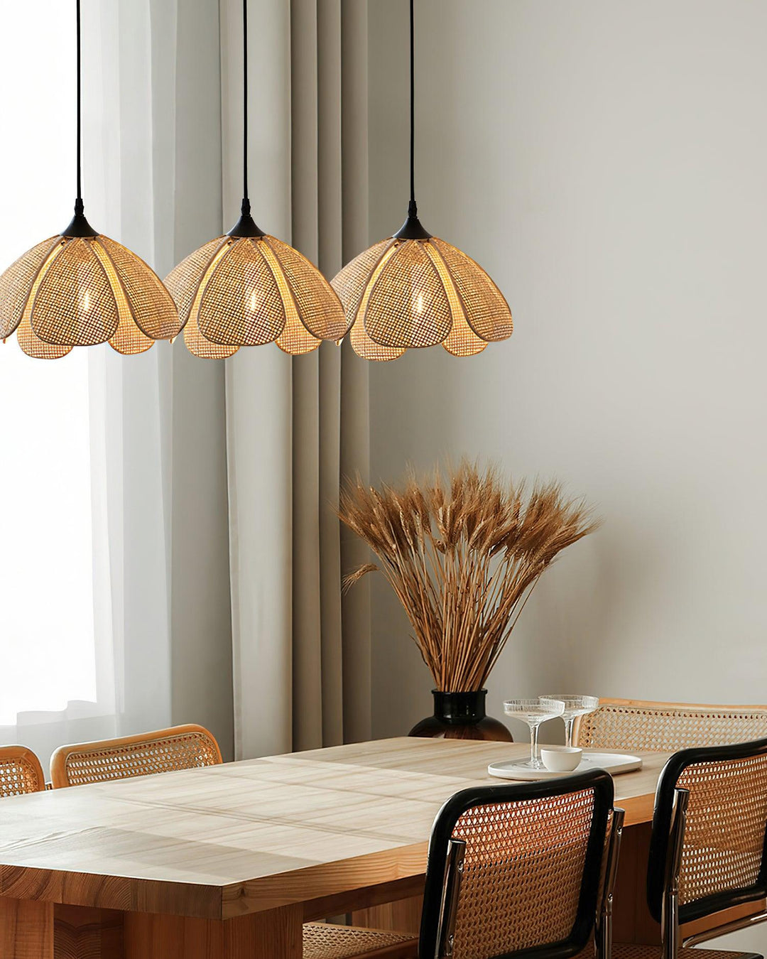 Bloom Rattan Pendant Lamp - Vakkerlight