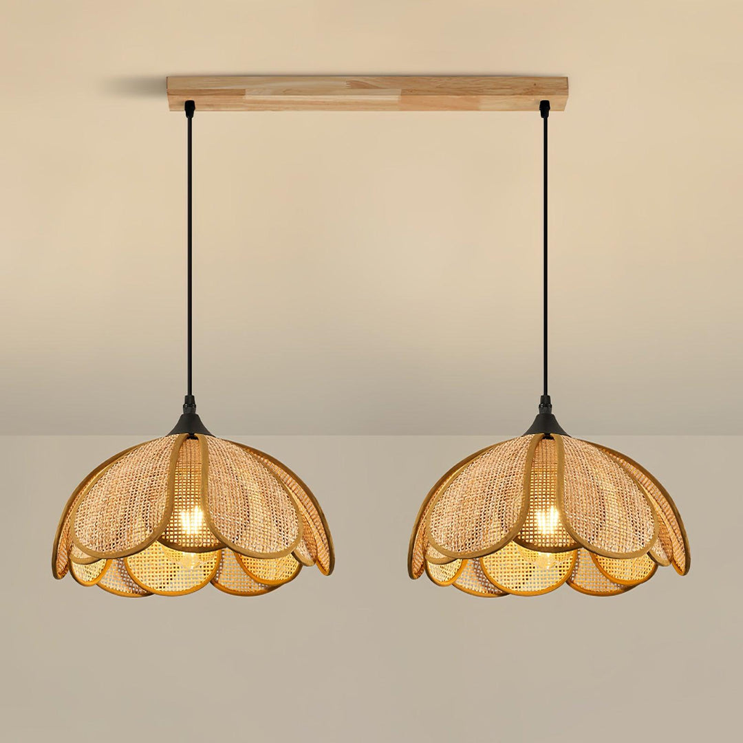 Bloom Rattan Pendant Lamp - Vakkerlight