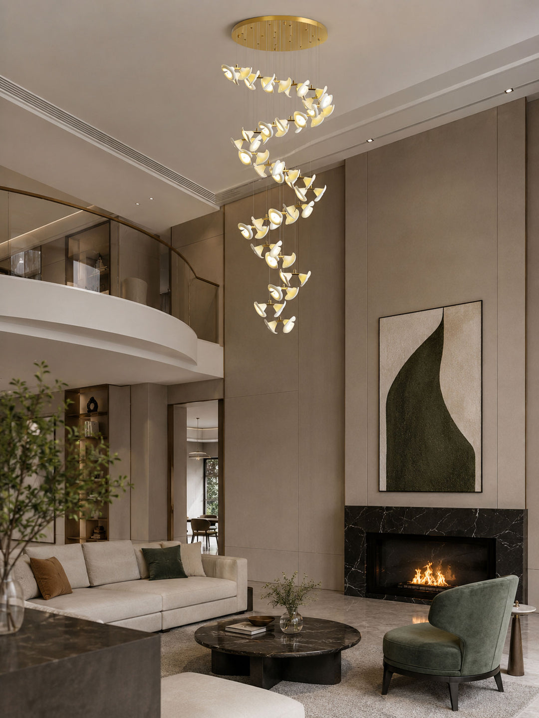 Blossom Double Horn Chandelier - Vakkerlight